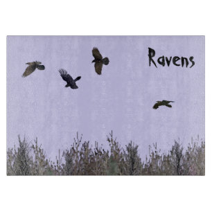 Planche À Découper Horloge des ravens