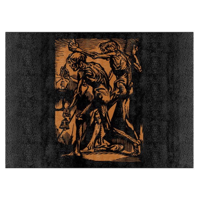 Planche À Découper Horreurs sans fin des mineurs morts pour Halloween (Devant)