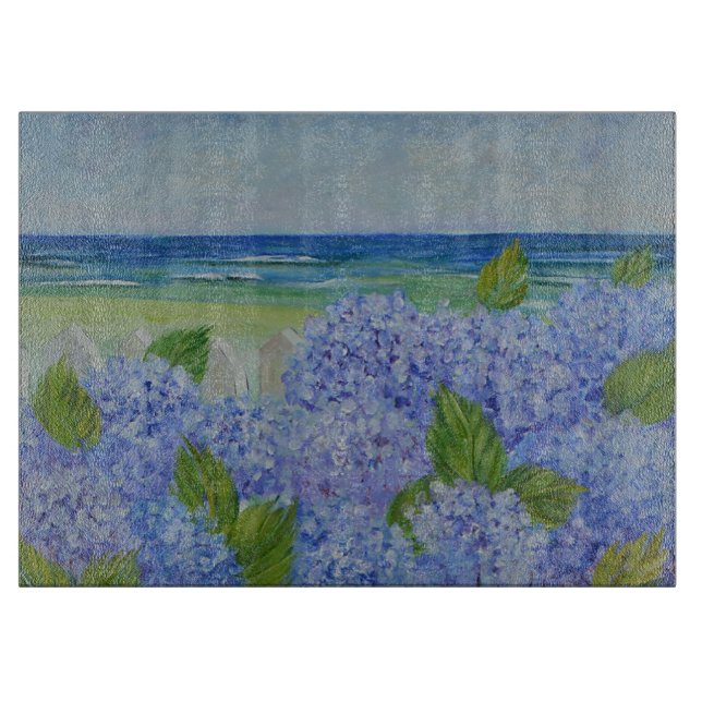 Planche À Découper Hortensias par la mer (Devant)