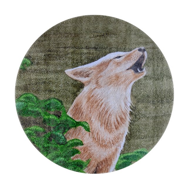 Planche À Découper Howling Coyote (Devant)