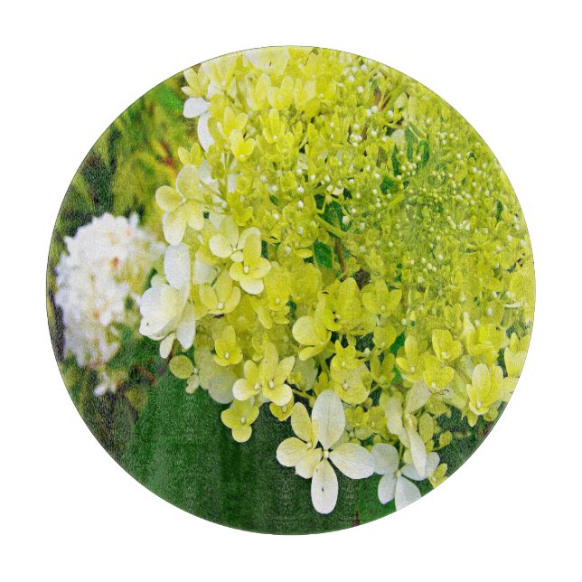 Planche À Découper Hydrangea Limelight Vert Chartreuse Élégant (Devant)