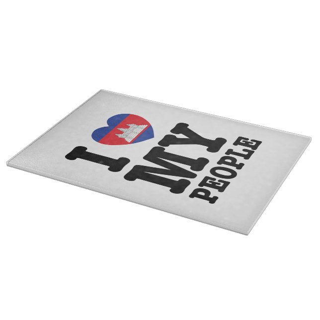 Planche À Découper I Heart (Love) My Khmer People (Coin)