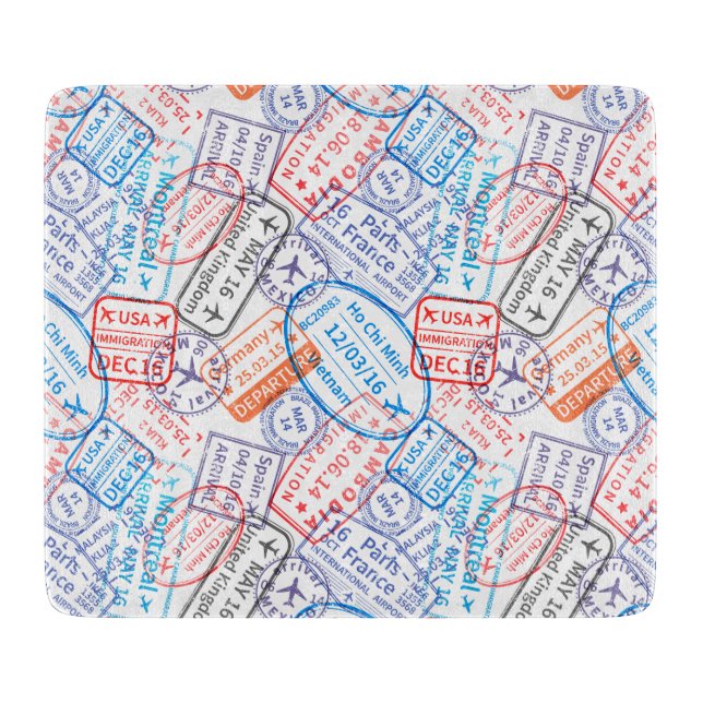 Planche À Découper Icône Voyage (Devant)