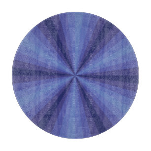 Planche À Découper Illusion optique Bleu Verre Coupe
