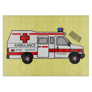 Planche À Découper Illustration d'ambulance