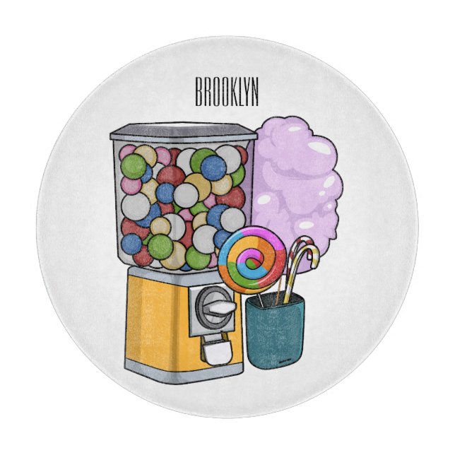 Planche À Découper Illustration de dessin de bonbon (Devant)