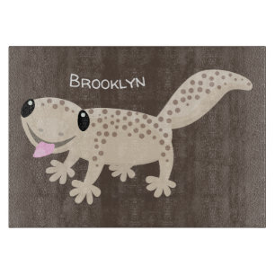 Planche À Découper Illustration de gecko tan tan mignon