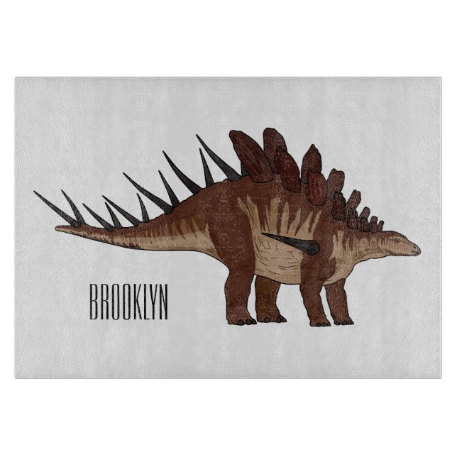 Planche À Découper Illustration de Kentrosaurus (Devant)