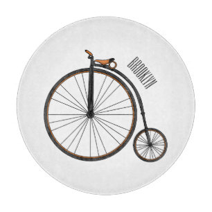 Planche À Découper Illustration de la bande dessinée de vélo à grande