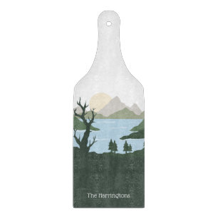 Planche À Découper Illustration de la nature de nom personnalisé