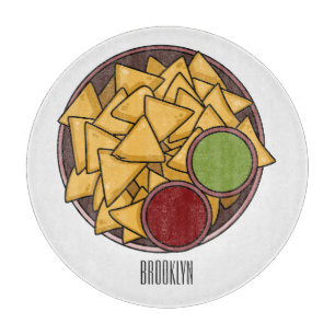 Planche À Découper Illustration de Nachos