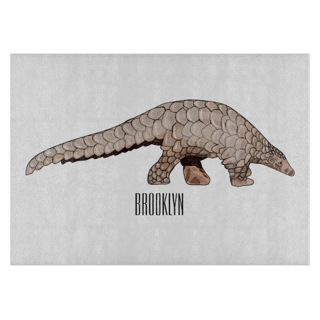 Planche À Découper Illustration de Pangolin (Devant)