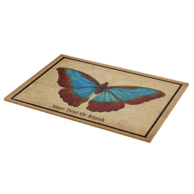 Planche À Découper Illustration de papillon vintage (Coin)