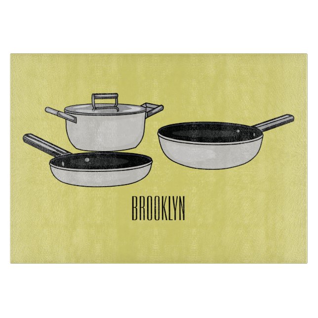 Planche À Découper Illustration des jeux de cuisine (Devant)