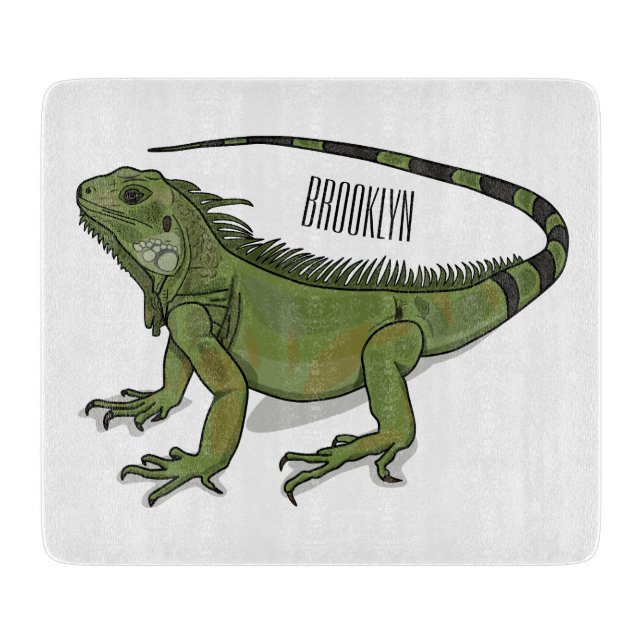 Planche À Découper Illustration d'Iguana (Devant)