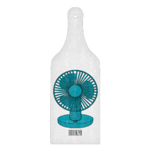 Planche À Découper Illustration du ventilateur