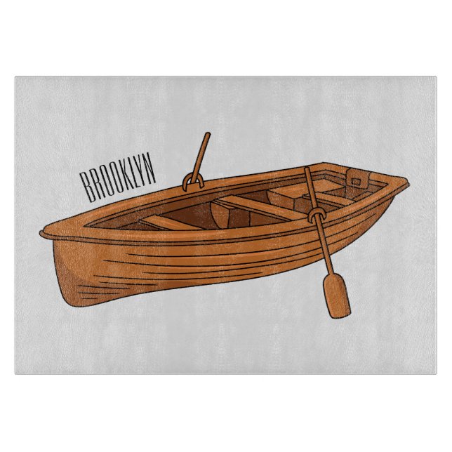 Planche À Découper Illustration d'un bateau à roues (Devant)