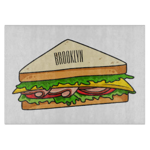 Planche À Découper Illustration Sandwich