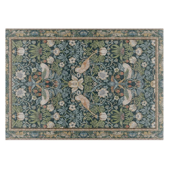 Planche À Découper Impression de tapis de soie persan (Devant)