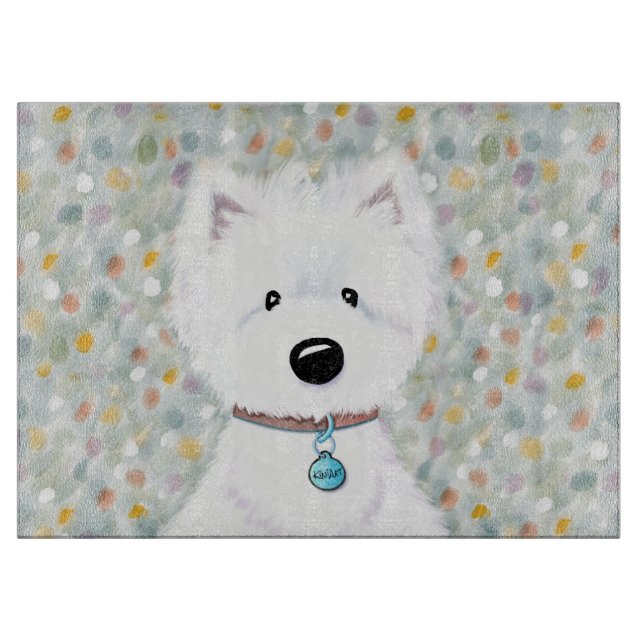 Planche À Découper Impressions Westie KiniArt (Devant)