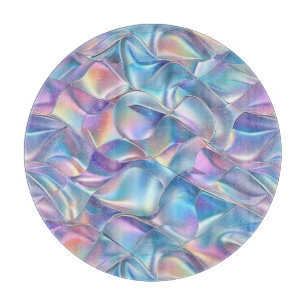 Planche À Découper Iridescente métallique 6 géométrique