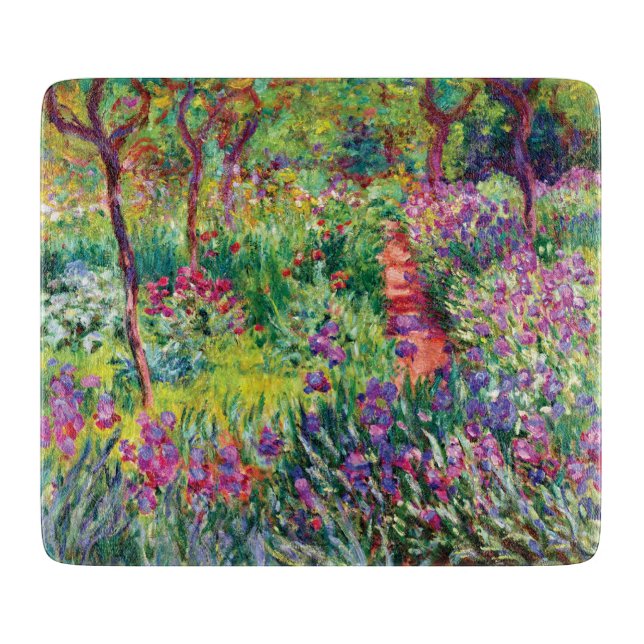 Planche À Découper Iris Garden par Claude Monet Cutting Board (Devant)