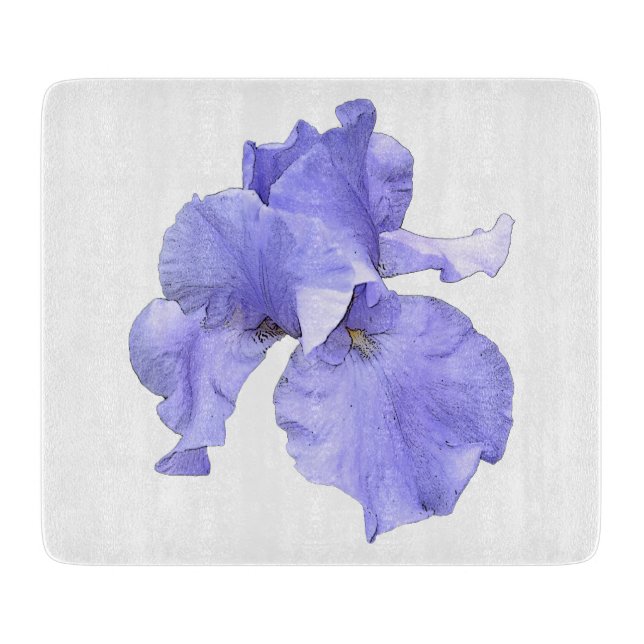 Planche À Découper Iris pourpre barbu grand (Devant)