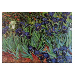 Planche À Découper Irises de Vincent van Gogh, Jardin Vintage
