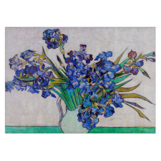 Planche À Découper Irises de Vincent Van Gogh Set de table flower art