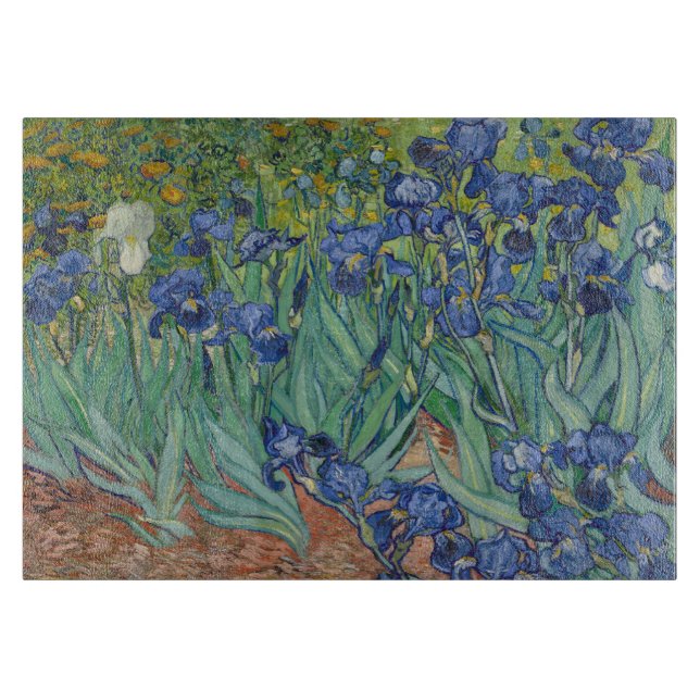 Planche À Découper Irises, Floral Oil Painting, Vincent Van Gogh (Devant)