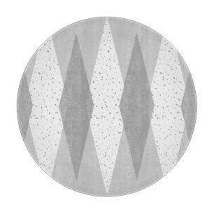 Planche À Découper Jacquard gris moderne du milieu du siècle