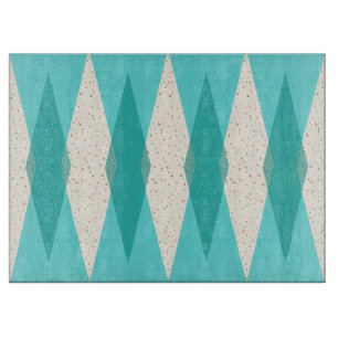 Planche À Découper Jacquard moderne du milieu du siècle Plafond en v