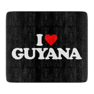 PLANCHE À DÉCOUPER J'AIME LA GUYANE