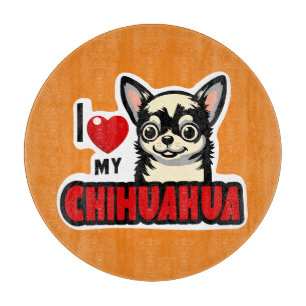 Planche À Découper J'Aime Mon Chihuahua