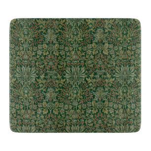 Planche À Découper Jardin de fleurs de William Morris - Verts