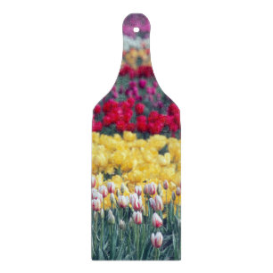 Planche À Découper Jardin d'exposition des tulipes dans la vallée de