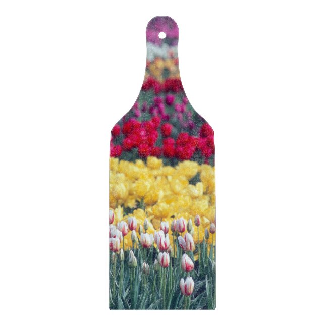 Planche À Découper Jardin d'exposition des tulipes dans la vallée de  (Devant)