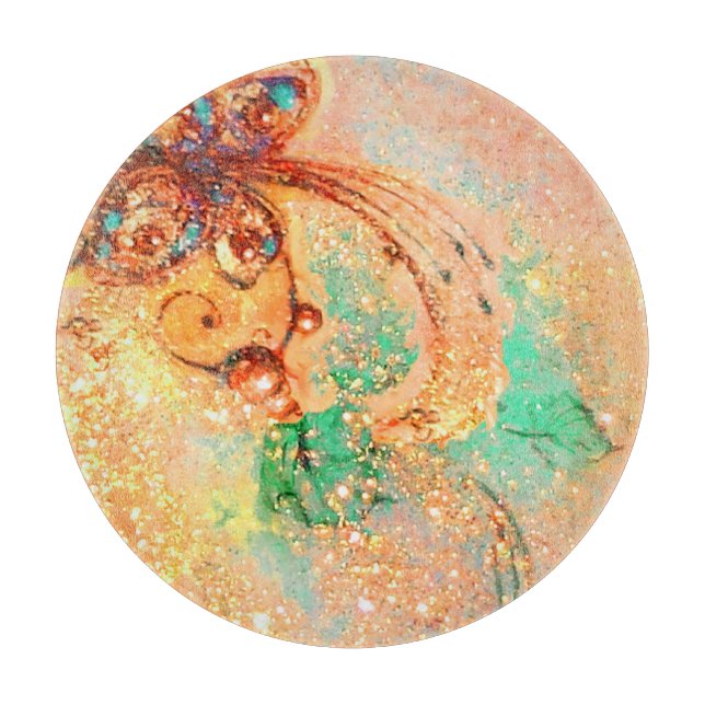 Planche À Découper JARDIN D'OMBRES PERDUES MAGIQUE PLANTE rose BUTERF (Devant)