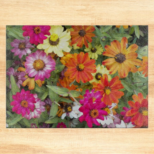 Planche À Découper Jardin floral de Zinnia (In Situ)