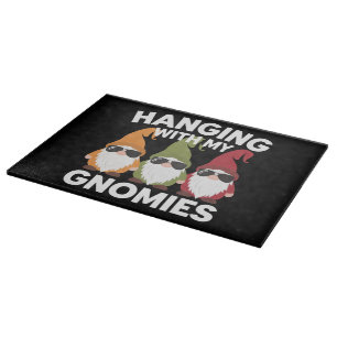Planche À Découper Je Passe Avec Mes Gnomies Drôle Gnome De Jardin