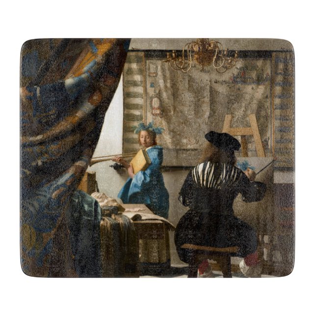Planche À Découper Johannes Vermeer - L'Allégorie de la Peinture (Devant)