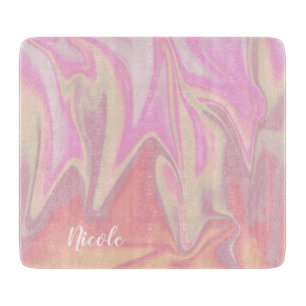 Planche À Découper Joli marbre rose élégant et moderne