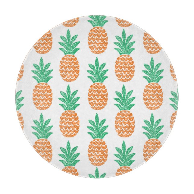 Planche À Découper Jouer à l'ananas : Plaisir Motif amusant. (Devant)