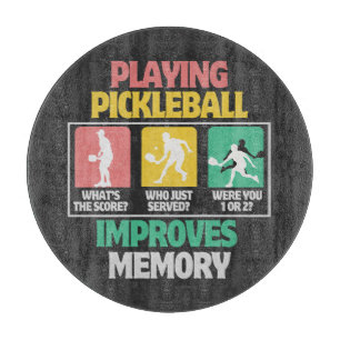 Planche À Découper Jouer au Pickleball améliore la mémoire