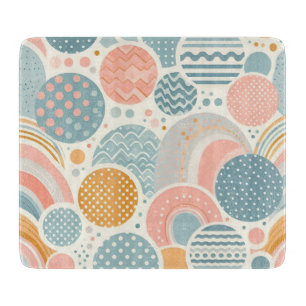 Planche À Découper Jouer Motif de Doodle géométrique