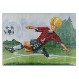 Planche À Découper Joueur de football à la balle par Jay Throckmorton