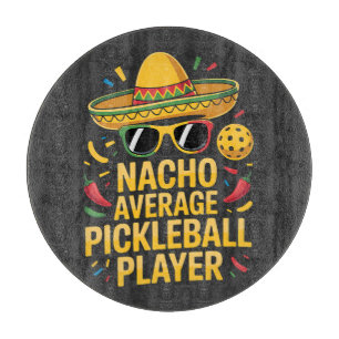 Planche À Découper Joueur de pickleball moyen nacho