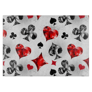 Planche À Découper Joueur de poker Joueur de cartes de jouer costumes