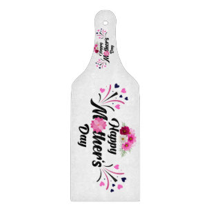 Planche À Découper Joyeuse Fête des Mères Design Moderne