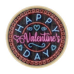 Planche À Découper Joyeuse Saint-Valentin Cercle Design-67128